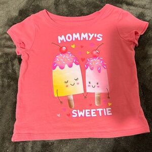 The Children's Place Pink Tee with Popsicle Friends